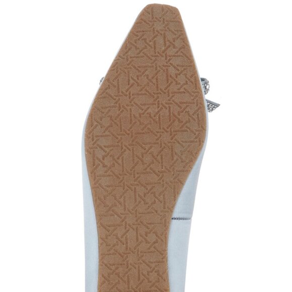 BADGLEY MISCHKA Hesther Ballerina Flats with Rhinestone Bow in Powder Blue 5.5 - Picture 7 of 9